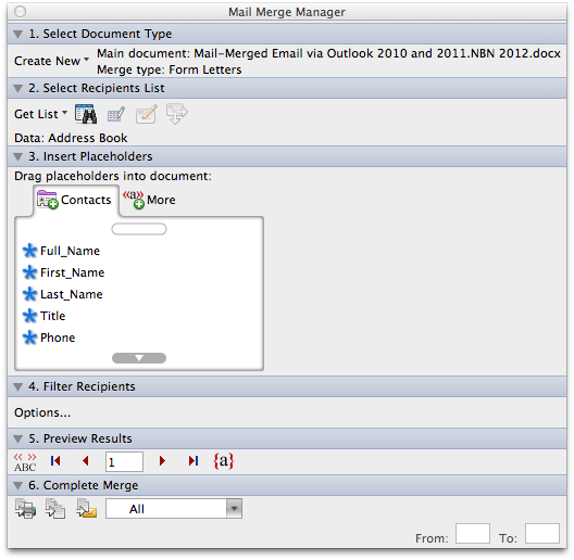 How To Create Certificates Using Mail Merge In Word 2011 For Mac